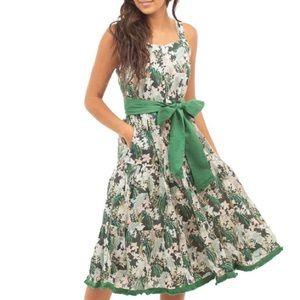 Beau & Ro x Markey | The Palm Beach Sara Midi dress. Missing belt size Small